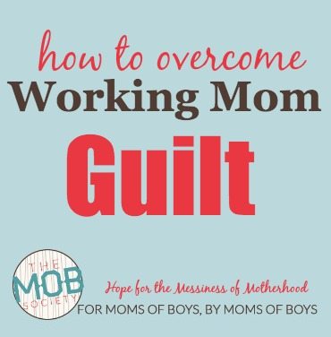 Feel like a failure because you work outside of the home? The MOB Society's Adelle Gabrielson helps you overcoming the working mom guilt.