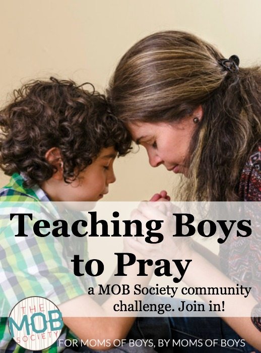 Sometimes, I get so busy that I forget I have access to the God of the universe all day long, so this practice keeps me connected when life wants to pull me away. What I realized, was that it was also a PERFECT way to teach my boys to pray!
