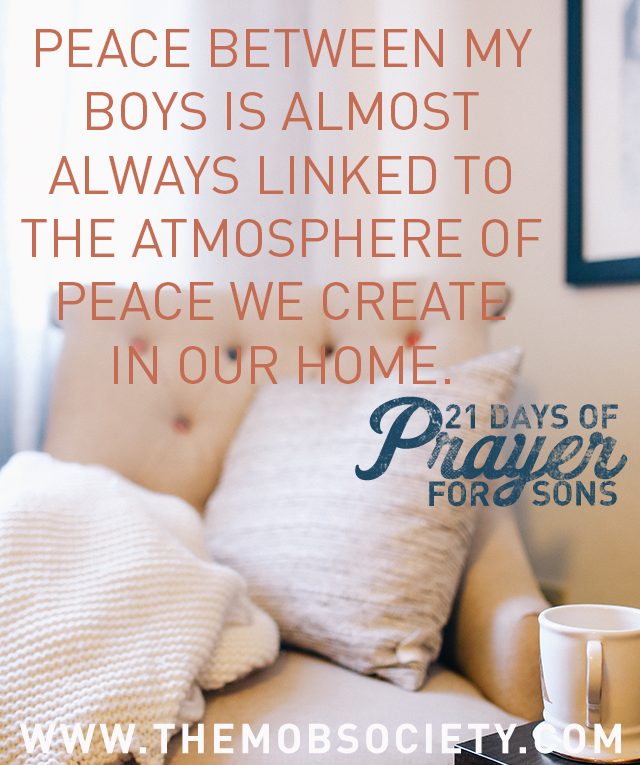 Peace — 21 Days of Prayer for Sons Challenge via The MOB Society