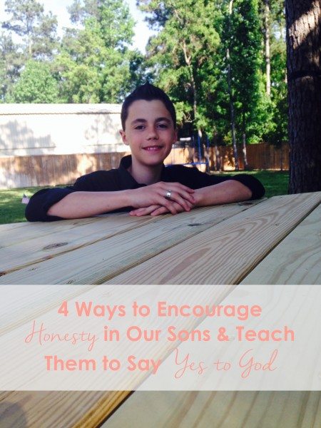 Teaching our sons to say yes to God
