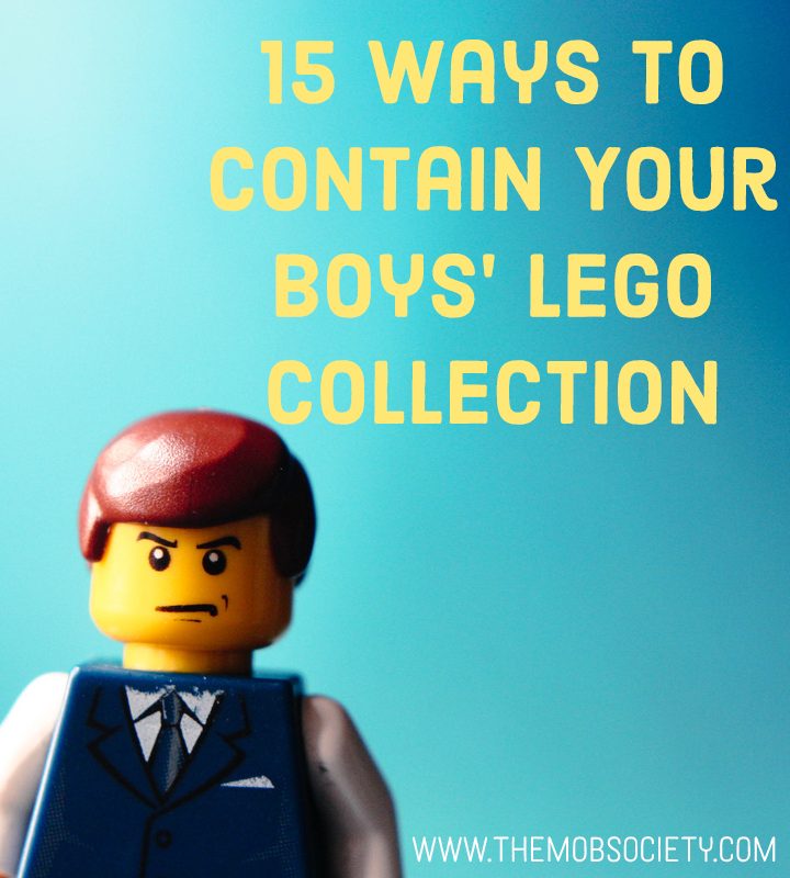 15 Creative Ways to Contain Your Boys' Lego Collection via The MOB Society