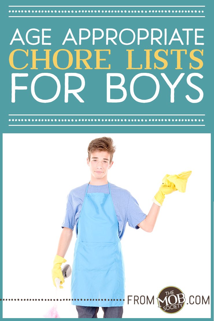 Age Appropriate Chores for Boys via The MOB Society