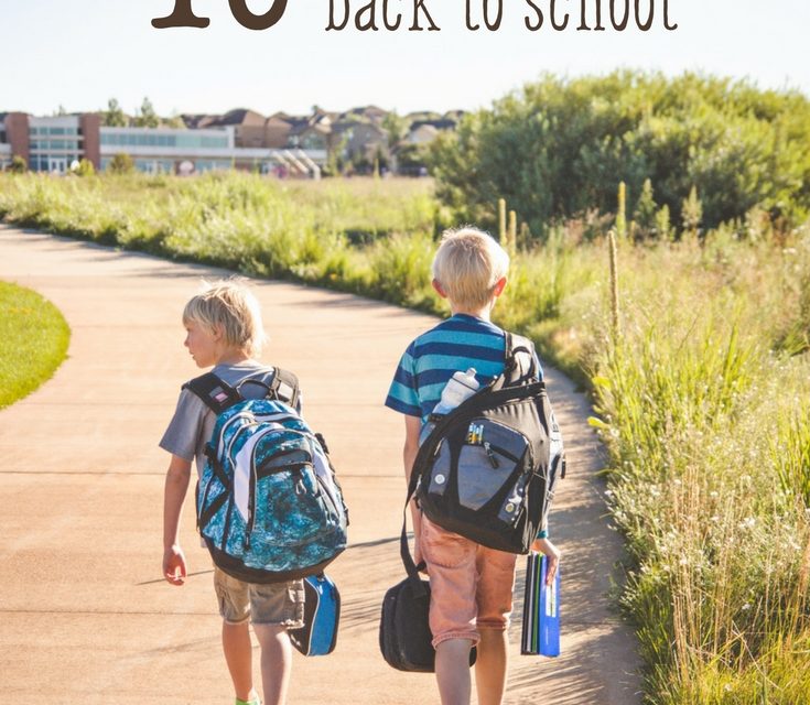 10 Ways to Get Ready to Head Back to School