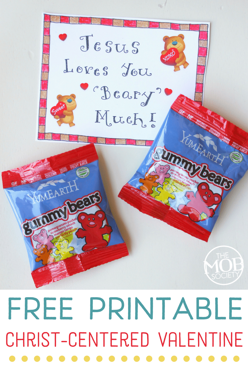 Christ-Centered Valentine for Preschoolers - FREE Printable!