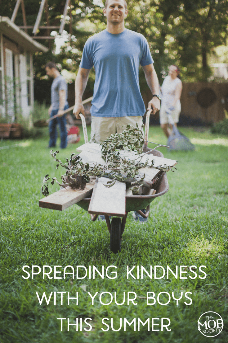 Here are five of Julie's favorite ways to spread kindness with her boys this summer! #PlanBeSummer